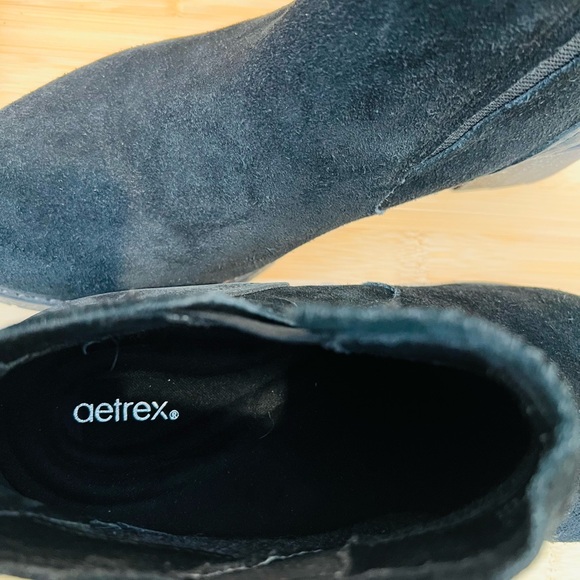 Aetrex Black Leather Ankle Booties - Picture 5 of 6